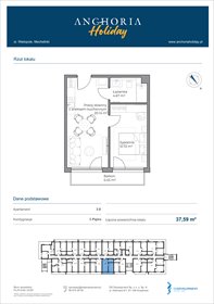 rzut mieszkanie na sprzedaż 38m2 mieszkanie Mechelinki, Wielopole 36-38
