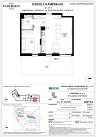 rzut mieszkanie na sprzedaż 44m2 mieszkanie Warszawa, Powstańców Śląskich