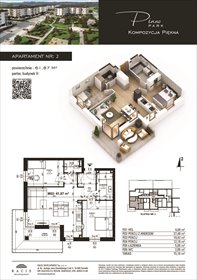 rzut mieszkanie na sprzedaż 62m2 mieszkanie Suwałki, Rotmistrza Witolda Pileckiego 5a
