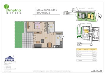 rzut mieszkanie na sprzedaż 55m2 mieszkanie Kraków, Bronowice Wielkie, Smętna 1