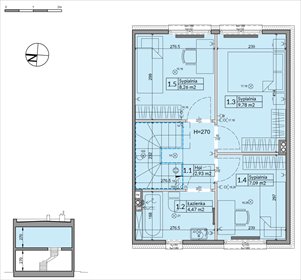 rzut dom na sprzedaż 73m2 dom Boryszew, Nadziei