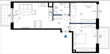 rzut mieszkanie na sprzedaż 66m2 mieszkanie Łódź, Retkinia, Maratońska 49C