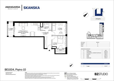 rzut mieszkanie na sprzedaż 64m2 mieszkanie Kraków, Prądnik Czerwony, Mogilska 126