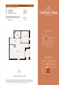 rzut mieszkanie na sprzedaż 55m2 mieszkanie Świdnica, Lipowa 14
