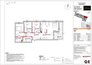 rzut mieszkanie na sprzedaż 82m2 mieszkanie Warszawa, Ursus, ul. Gierdziejewskiego 23