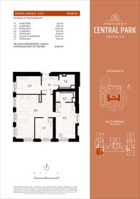 rzut mieszkanie na sprzedaż 92m2 mieszkanie Świdnica, Lipowa 14