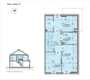 rzut dom na sprzedaż 86m2 dom Walendów, Brzozowa