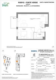rzut mieszkanie na sprzedaż 42m2 mieszkanie Warszawa, Włochy, Łopuszańska 28