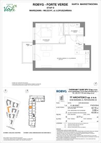 rzut mieszkanie na sprzedaż 42m2 mieszkanie Warszawa, Włochy, Łopuszańska 28