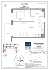 rzut mieszkanie na sprzedaż 42m2 mieszkanie Warszawa, Bemowo, Szeligowska