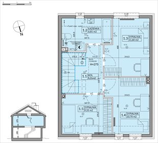 rzut dom na sprzedaż 92m2 dom Słomin, Piaseczyńska