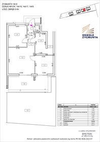 rzut mieszkanie na sprzedaż 53m2 mieszkanie Łódź, Zygmunta 140