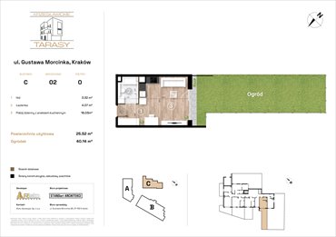 rzut mieszkanie na sprzedaż 26m2 mieszkanie Kraków, Wzgórza Krzesławickie, Gustawa Morcinka