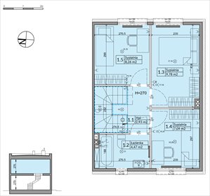 rzut dom na sprzedaż 73m2 dom Boryszew, Nadziei