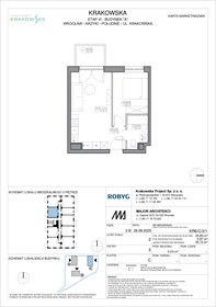 rzut mieszkanie na sprzedaż 35m2 mieszkanie Wrocław, Krzyki, Krakowska 112