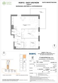 rzut mieszkanie na sprzedaż 61m2 mieszkanie Warszawa, Koprowskiego