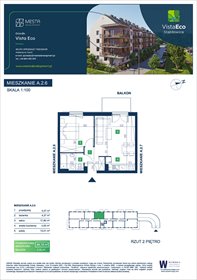 rzut mieszkanie na sprzedaż 44m2 mieszkanie Wrocław, Fabryczna, Łomnicka
