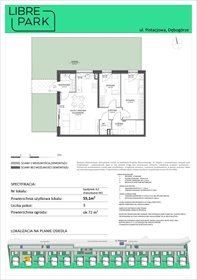 rzut mieszkanie na sprzedaż 55m2 mieszkanie Dębogórze, Pistacjowa 5