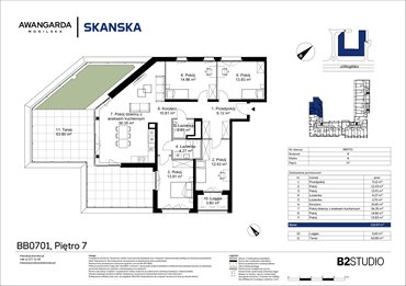 rzut mieszkanie na sprzedaż 118m2 mieszkanie Kraków, Prądnik Czerwony, Mogilska 126
