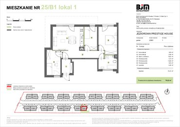 rzut mieszkanie na sprzedaż 70m2 mieszkanie Warszawa, Wawer, Jeziorowa