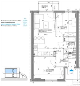 rzut mieszkanie na sprzedaż 55m2 mieszkanie Janczewice, Jedności
