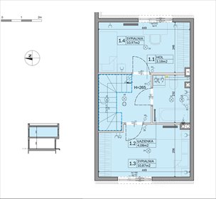 rzut dom na sprzedaż 62m2 dom Łódź, Mały Skręt