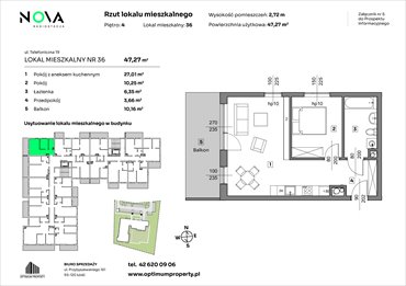 rzut mieszkanie na sprzedaż 47m2 mieszkanie Łódź, Śródmieście, ul. Telefoniczna 19