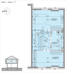 rzut dom na sprzedaż 64m2 dom Warszawa, Białołęka, Inna 4