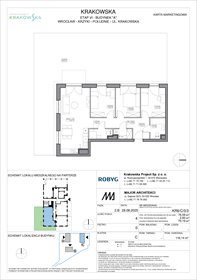 rzut mieszkanie na sprzedaż 77m2 mieszkanie Wrocław, Krzyki, Krakowska 112