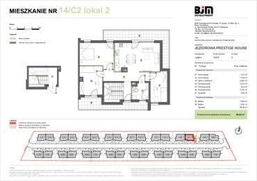 rzut mieszkanie na sprzedaż 87m2 mieszkanie Warszawa, Wawer, Jeziorowa