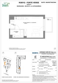 rzut mieszkanie na sprzedaż 26m2 mieszkanie Warszawa, Włochy, Łopuszańska 28