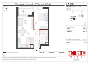 rzut mieszkanie na sprzedaż 39m2 mieszkanie Warszawa, Targówek, ul. Warszawski Świt