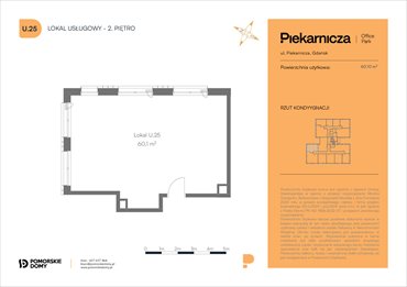 rzut mieszkanie na sprzedaż 60m2 mieszkanie Gdańsk, Morena, Piekarnicza 6