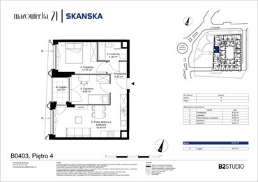 rzut mieszkanie na sprzedaż 51m2 mieszkanie Kraków, Krowodrza, ul. Mazowiecka 21
