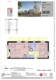 rzut mieszkanie na sprzedaż 79m2 mieszkanie Poznań, Komandoria, Świętego Michała 36