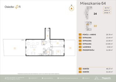 rzut mieszkanie na sprzedaż 83m2 mieszkanie Kraków, Rzemieślnicza 22-24