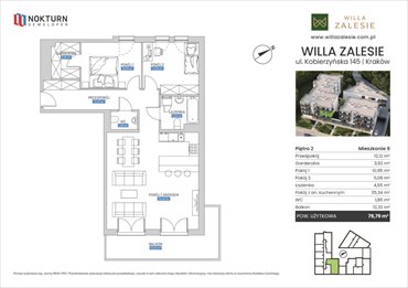 rzut mieszkanie na sprzedaż 80m2 mieszkanie Kraków, Ruczaj, Kobierzyńska 145