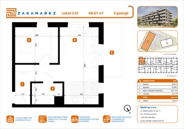 rzut mieszkanie na sprzedaż 49m2 mieszkanie Marki, Aleja Józefa Piłsudskiego 102
