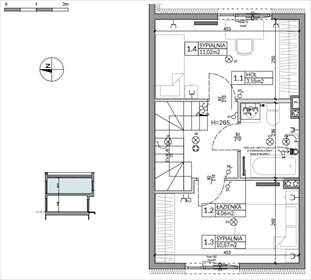 rzut dom na sprzedaż 62m2 dom Łódź, Mały Skręt