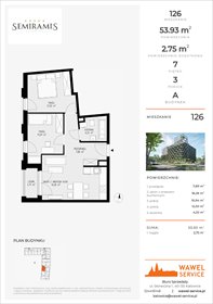 rzut mieszkanie na sprzedaż 54m2 mieszkanie Katowice, Bogucice - Dąbrówka Mała, Wiertnicza 32