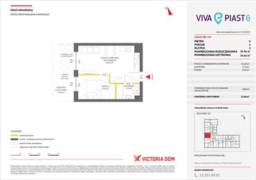 rzut mieszkanie na sprzedaż 35m2 mieszkanie Kraków, Mistrzejowice, ul. Piasta