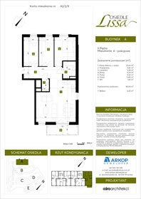 rzut mieszkanie na sprzedaż 80m2 mieszkanie Wrocław, ul. Pawła Eluarda 61-79