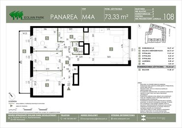 rzut mieszkanie na sprzedaż 73m2 mieszkanie Warszawa, Ursus, Ryżowa