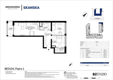 rzut mieszkanie na sprzedaż 62m2 mieszkanie Kraków, Prądnik Czerwony, Mogilska 126