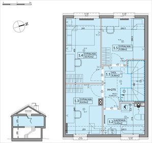rzut dom na sprzedaż 82m2 dom Słomin, Piaseczyńska