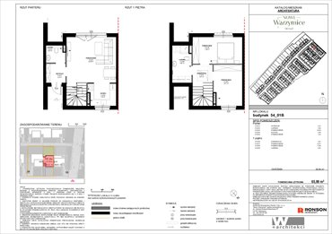 rzut mieszkanie na sprzedaż 66m2 mieszkanie Rajkowo, Spacerowa 14/2