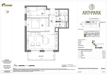 rzut mieszkanie na sprzedaż 56m2 mieszkanie Łódź, Polesie, Wołowa 4A