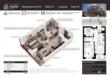 rzut mieszkanie na sprzedaż 38m2 mieszkanie Szczecin, Centrum, al. Wyzwolenia 70 / ul. Staszica 21