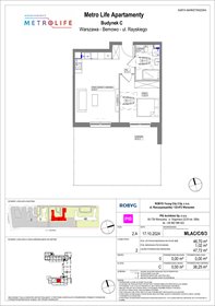 rzut mieszkanie na sprzedaż 47m2 mieszkanie Warszawa, Bemowo, Rayskiego
