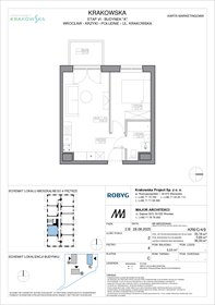 rzut mieszkanie na sprzedaż 35m2 mieszkanie Wrocław, Krzyki, Krakowska 112